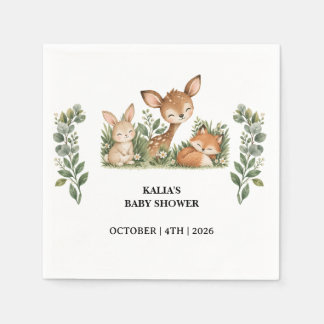 Boho-Waldtiere-Baby-Party Serviette