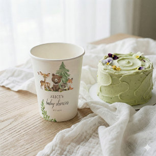 Boho-Waldtiere Rustikale Babyparty Pappbecher