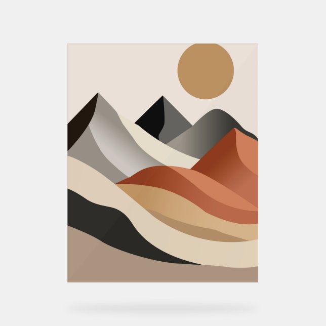 Boho wall Art Acrylschild (Vorderseite)