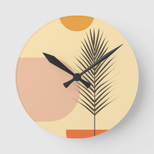 Boho wall Art Runde Wanduhr