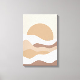 Boho-Wandkunst in Beige – Minimalistisches Poster Leinwanddruck