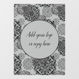 Boho Warm Grays Mandalases  Fensteraufkleber