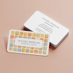 Boho-Warm-Pastell-Fliesen-Töpferei-Ton PROFESSIONE Visitenkarte