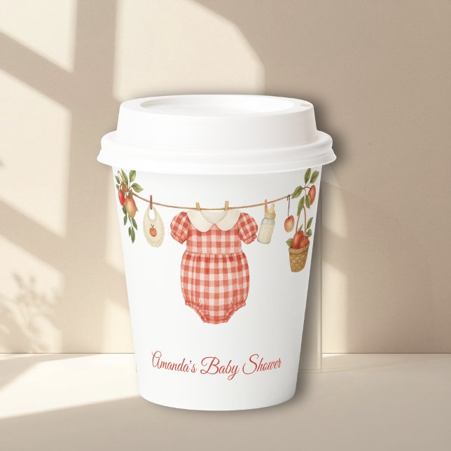 Boho-Wäscheleine Apfel Regionaler Babyschauer Pappbecher (Von Creator hochgeladen)