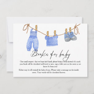 Boho-Wäscheleine Buch für Baby-Anfragekarte Einladung