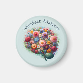 Boho Wasserfarbe Blumenzettel Magnet
