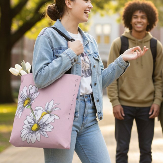 Boho-Wasserfarbe-Gänseblümchen-Blumenrosa-Weihnach (Von Creator hochgeladen)