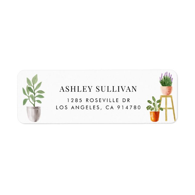 Boho Wasserfarbe gegossene Häuser (Vorne)