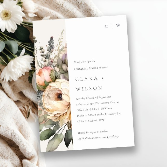 Boho Wasserfarbe Herbst Probe Einladung (Von Creator hochgeladen)