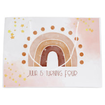 Boho Wasserfarbe Regenbogen Birthday