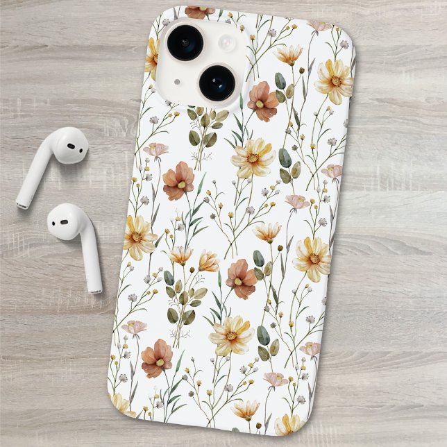 Boho-Wasserfarbe-Wildblume Case-Mate iPhone Hülle (Von Creator hochgeladen)