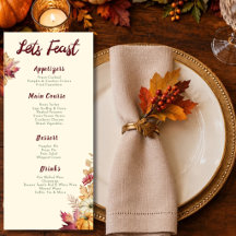 Boho-Wasserfarben-Kürbis und Blätter Thanksgiving