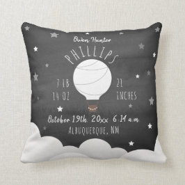 Boho Wasserfarben Sterne Heißluftballon Birnen Stä Kissen