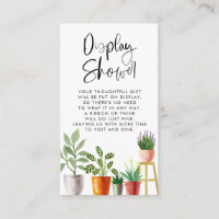Boho Wasserfarbgeputzte Häuser Display-Dusche