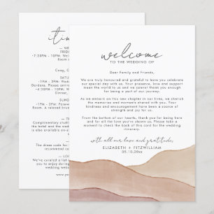 Boho Watercolor Abstrakt Begrüßungsanzeige und Rei