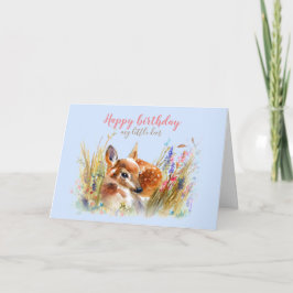Boho Watercolor Baby Dealer Gruß Karte