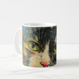 Boho Watercolor Cats - Earthy Feline Art (6) Kaffeetasse