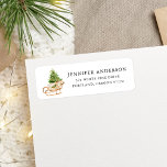Boho Watercolor Christmas Sleigh Rücksendeadresse<br><div class="desc">Entspannen Sie Ihre Urlaubshüllungen mit unseren eleganten Rücksendeadressen-Aufklebern. Auf den festlichen Labels befindet sich ein boho wasserfarbener Schlitten,  der mit einem Weihnachtsbaum und Geschenken gefüllt ist. Personalisieren Sie die festlichen Rücksendeadressen-Aufkleber,  indem Sie Ihren Namen und Ihre Adresse hinzufügen.</div>