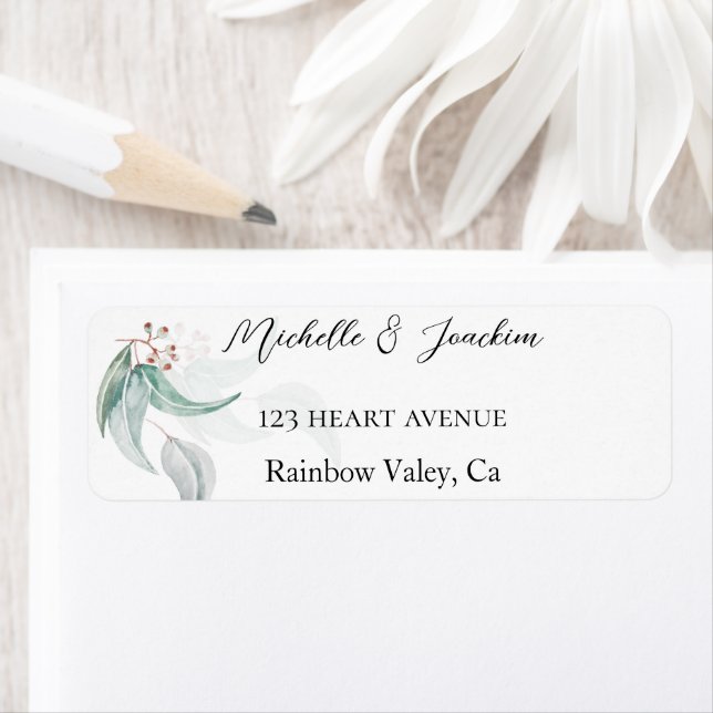 Boho Watercolor Eukalyptus Illustration (Insitu)