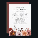 Boho Watercolor Fall Blume Bar Mitzvah Einladung<br><div class="desc">Mit dieser individuell gestaltbaren Bar mitzvah Einladung laden Sie Familie und Freunde zu Ihrer Veranstaltung ein. Es verfügt über eine üppige Aquarellgarage und eine skurrile Schrift. Personalisieren Sie diese Aquarell Bar mitzvah Einladung,  indem Sie Ihre Daten hinzufügen. Diese florale Bar mitzvah Einladung ist perfekt für Herbst Bar mitzvahs.</div>