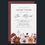 Boho Watercolor Fall Blume Bar Mitzvah Einladung<br><div class="desc">Mit dieser individuell gestaltbaren Bar mitzvah Einladung laden Sie Familie und Freunde zu Ihrer Veranstaltung ein. Es verfügt über eine üppige Aquarellgarage und eine skurrile Schrift. Personalisieren Sie diese Aquarell Bar mitzvah Einladung,  indem Sie Ihre Daten hinzufügen. Diese florale Bar mitzvah Einladung ist perfekt für Herbst Bar mitzvahs.</div>