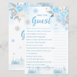 Boho Watercolor Finden Sie das Guest Baby Showspie