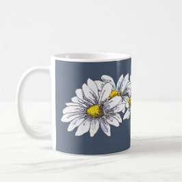 Boho Watercolor Floral Daisy Custom Christmas Gift Kaffeetasse
