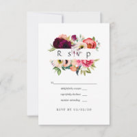 Boho Watercolor Floral Wedding