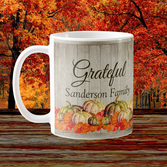 BOHO Watercolor Pumpkin Fall Erntedank Kaffeetasse (Von Creator hochgeladen)