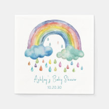 Boho Watercolor Rainbow Baby Dusche