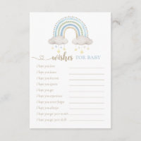 Boho Watercolor Rainbow Baby Dusche wünscht