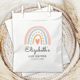 Boho Watercolor Rainbow Baby Shower Girl Geschenktütchen