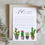 Boho Watercolor Succulents Advice for the Bride Hinweiskarte<br><div class="desc">Moderne und boho-inspiriert Brautparty-Beratungskarte mit Aquarell-Sukkulenten in verzierten Töpfen,  ideal für Brautpartys im Sommer. Diese Empfehlung für die Braut ist Teil einer Sammlung. Matching-Elemente sind verfügbar.</div>