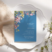 Boho Watercolor Wildblume Meadow Wedding