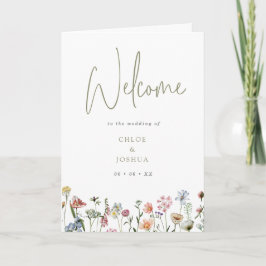Boho Watercolor Wilde Blume eingewickelt Programm