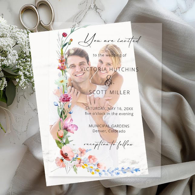 Boho Watercolor Wildflower Calligraphy Wedding (Von Creator hochgeladen)