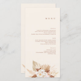 Boho Watercolor Wüste Blume Creamy Color Menu