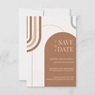 Boho Wedding Arch Save the Date