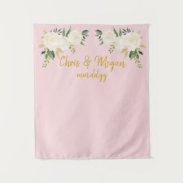 Boho Wedding Backdrop Pink Gold Foto Stand Prop Wandteppich