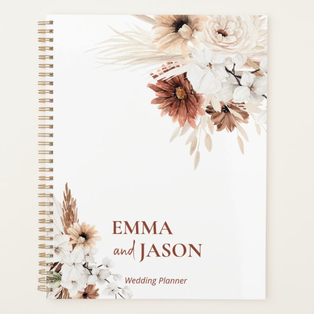 Boho Wedding Checklist Planner Planer (Vorderseite)