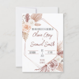 Boho Wedding Einladung