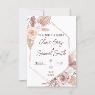 Boho Wedding Einladung