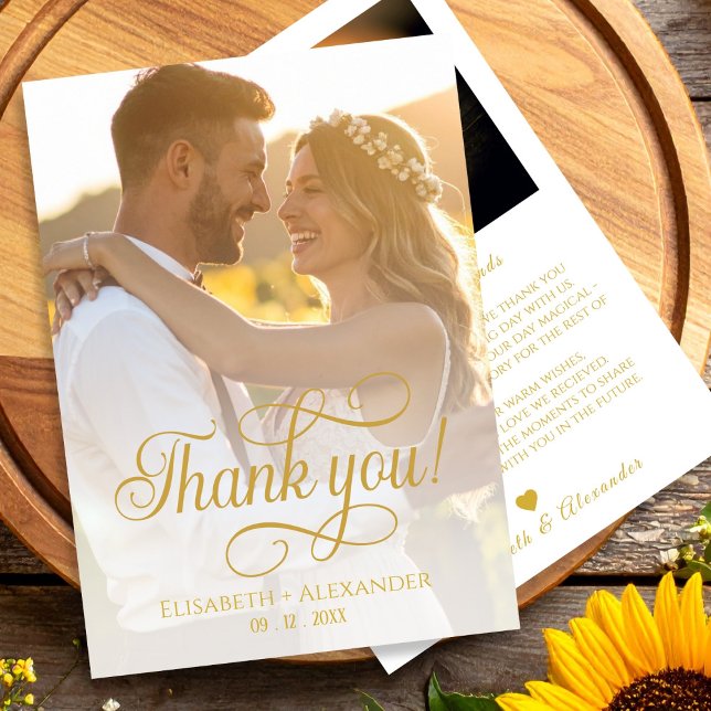 Boho Wedding Foto Script Dankeschön Card Dankeskarte (Von Creator hochgeladen)