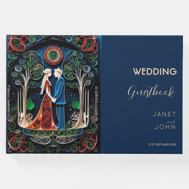Boho Wedding Gästebuch (Vorderseite)