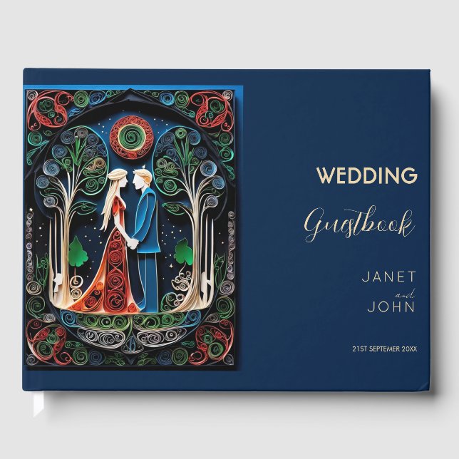 Boho Wedding Gästebuch (Vorderseite)
