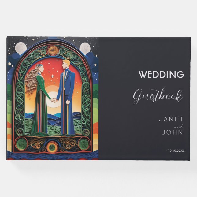 Boho Wedding Gästebuch (Vorderseite)