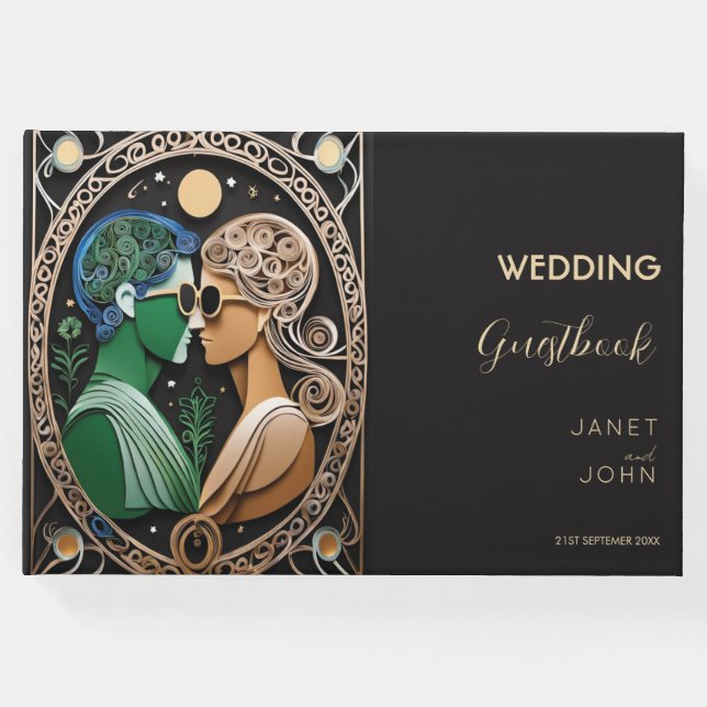 Boho Wedding Gästebuch (Vorderseite)