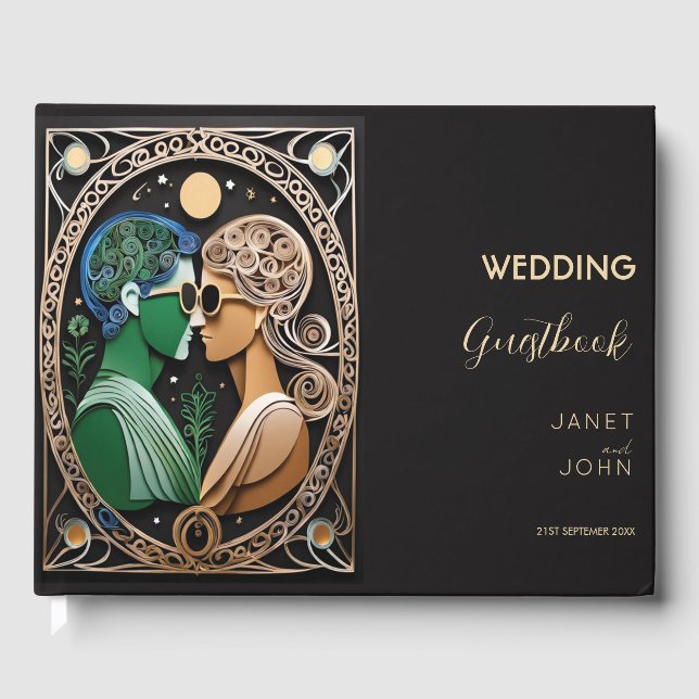 Boho Wedding Gästebuch (Vorderseite)