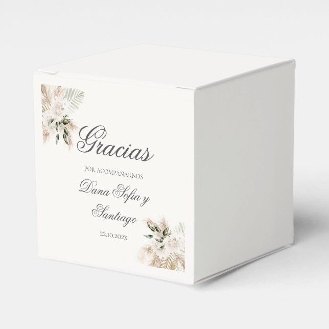 Boho Wedding Geschenkschachtel (Vorderseite)