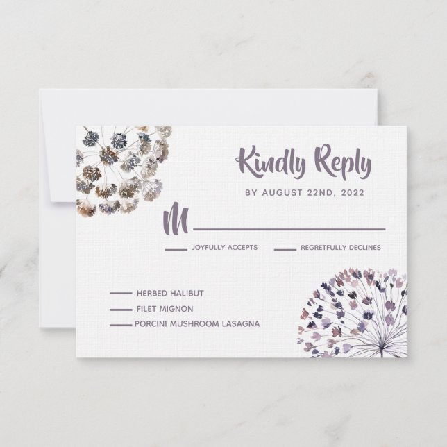 Boho Wedding Invasion UAWG Response Cards RSVP Karte (Vorderseite)